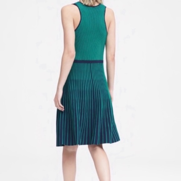 NWT Banana Republic stripe fit & flare dress - Picture 3 of 8